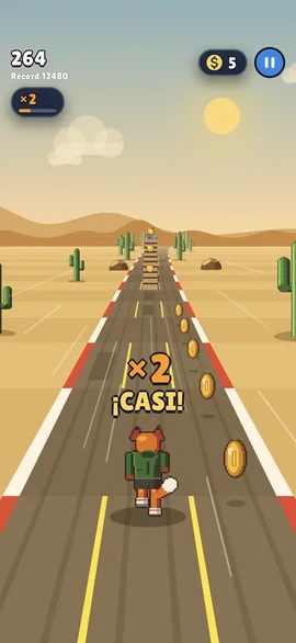 Rail Critters screenshot: a train in the desert.